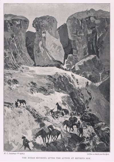 ボーアーズ、レティエフのネクでのアクション後に引退 作： Henry Charles Seppings Wright